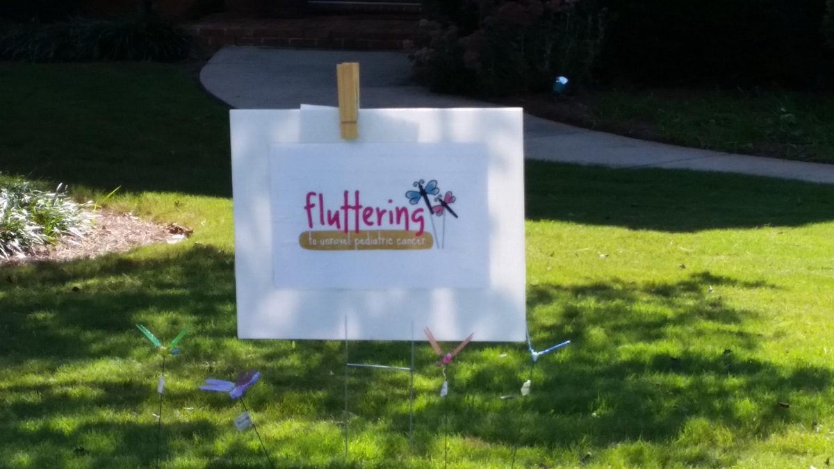 barrigertz's tweet image. We are fluttering @UnravelCancer  #flutter2unravel #lovemyneighborhood