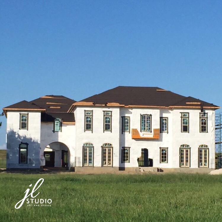 A new construction home we've been designing from the slab up. This monster is going to be gorgeous once it's done!