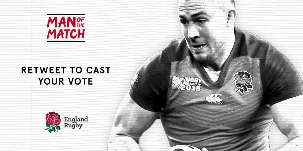Retweet to vote for <a href="/mikebrown_15/">Mike Brown</a> as your fans’ man of the match against <a href="/fijirugby/">Fiji Rugby Union</a> tonight.

#carrythemhome #RWC2015