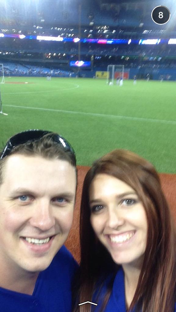 malloryluscombe's tweet photo. First blue jays game!! #cometogether #bluejays @BlueJays http://t.co/AhJhXFcxHN