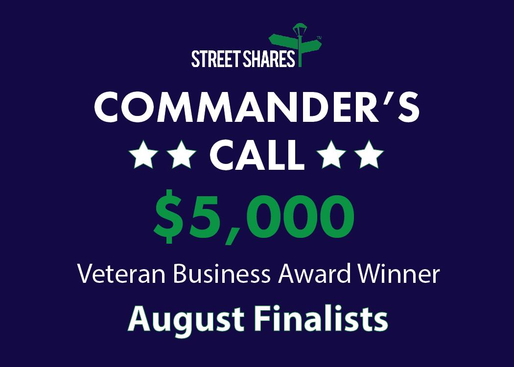 StreetShares's tweet photo. Congrats to the five finalists in August's #CommandersCall Award!  http://t.co/JVmb4N8FBx http://t.co/xCXXdoSU5q