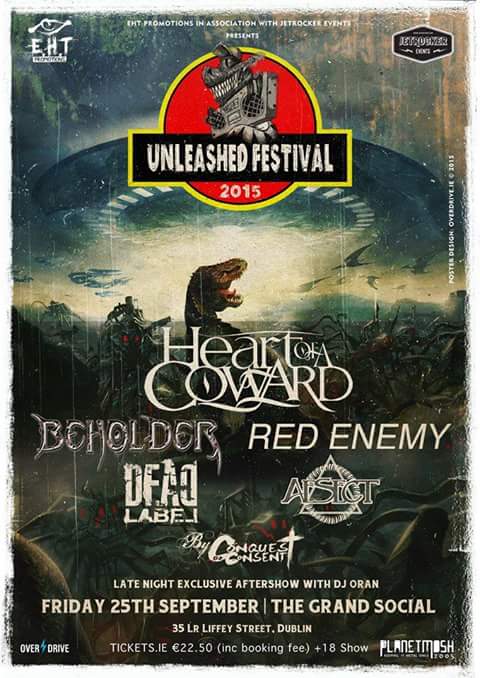 ehtpromotions's tweet photo. Next Friday @Beholderuk, @Heartofacoward and guest destroy The Grand Social Dublin. Tickets available on the door. http://t.co/prPsnJzaUW