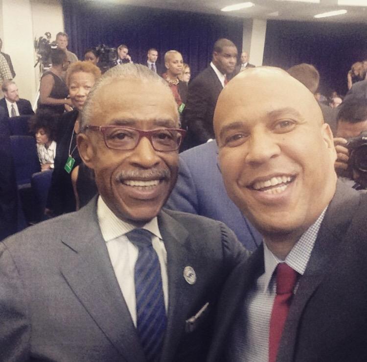 Image result for sharpton cory booker