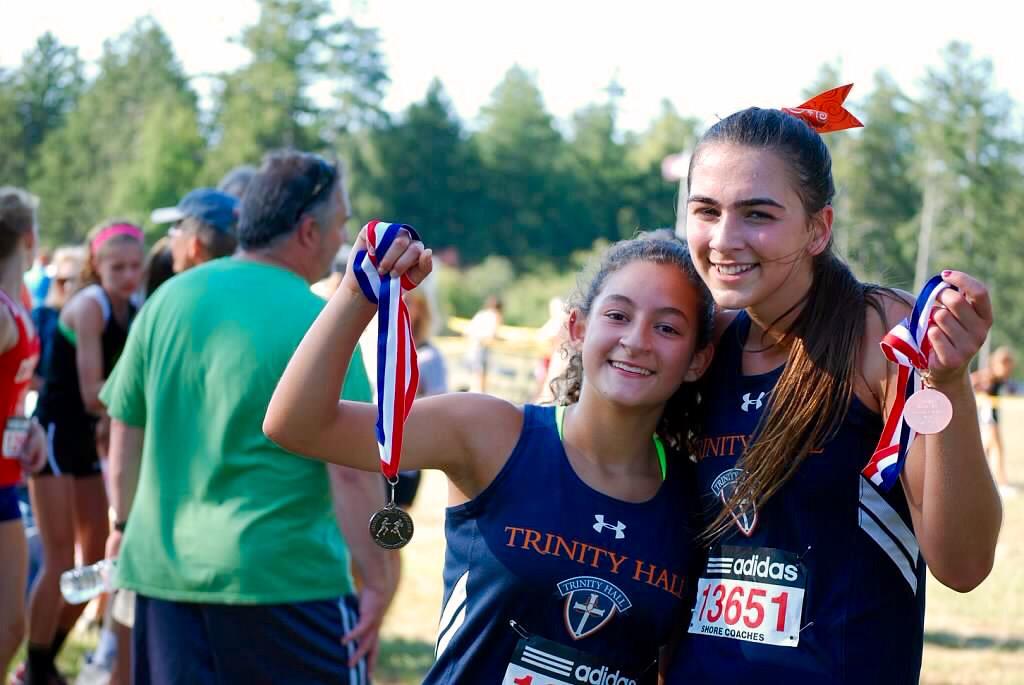 CoachCrowleyXC's tweet photo. Trinity Hall XC Girls had a competitive day but finished strong at The Battle Of OCP! #TrinityHallNJ #NJMilesplit http://t.co/h3Q0MW2Hl1