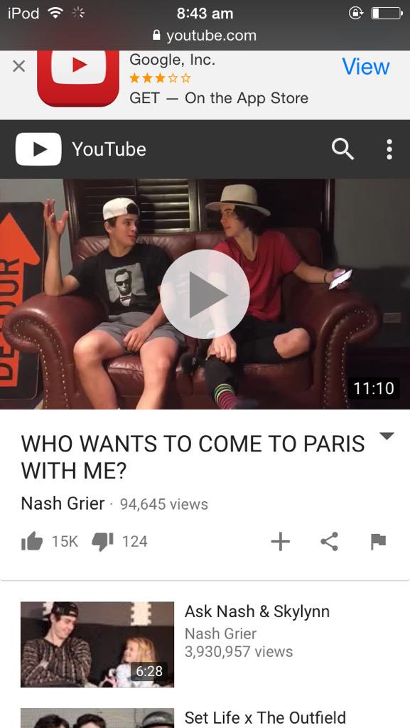 britty572's tweet photo. @Nashgrier just watched this video so amazing 😍 you and @HayesGrier are #siblinggoals http://t.co/jfLbJeDCX9