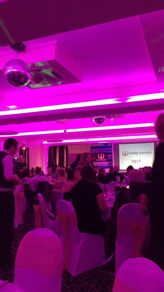 A great night at <a href="/corbyawards/">Corby Awards</a> celebrating Corby business #Corbyawards