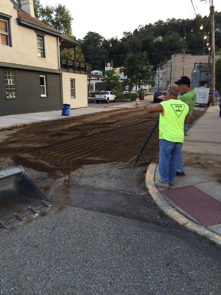 Plans are in the works for more parking on Grant and Sheridan. Parking available for $5 there's room for 11 cars