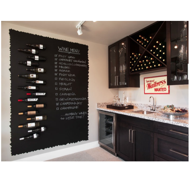 ChalkInk's tweet image. Such a cute idea and it’s perfect for a home or restaurant! 
#WineWall #ChalkMenu
Image via bit.ly/1KaZeXz