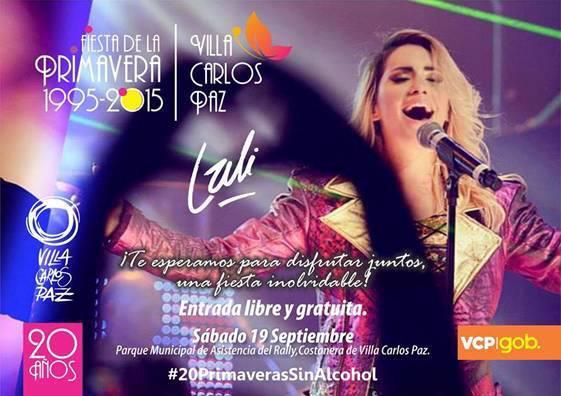 roseartae's tweet photo. Mañana trasmiten en vivo el show de @laliespos en Villa Carlos Paz x @cmtvargentina desde las 18hs! 🔝🎉 #PrimaveraVCP http://t.co/6gybJMdgsC