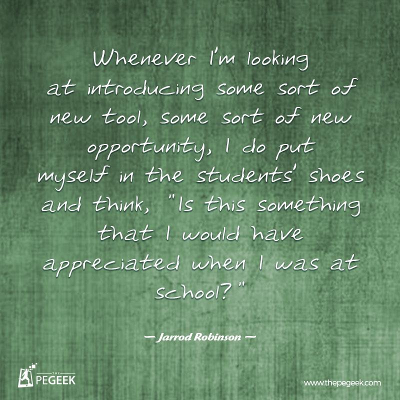 mrrobbo's tweet photo. Quote from Episode 39 – What I Wish I Could of Done At School http://t.co/SyMidxPV1m

#physed #pegeeks #thepegeek http://t.co/F8BDHQn4rU