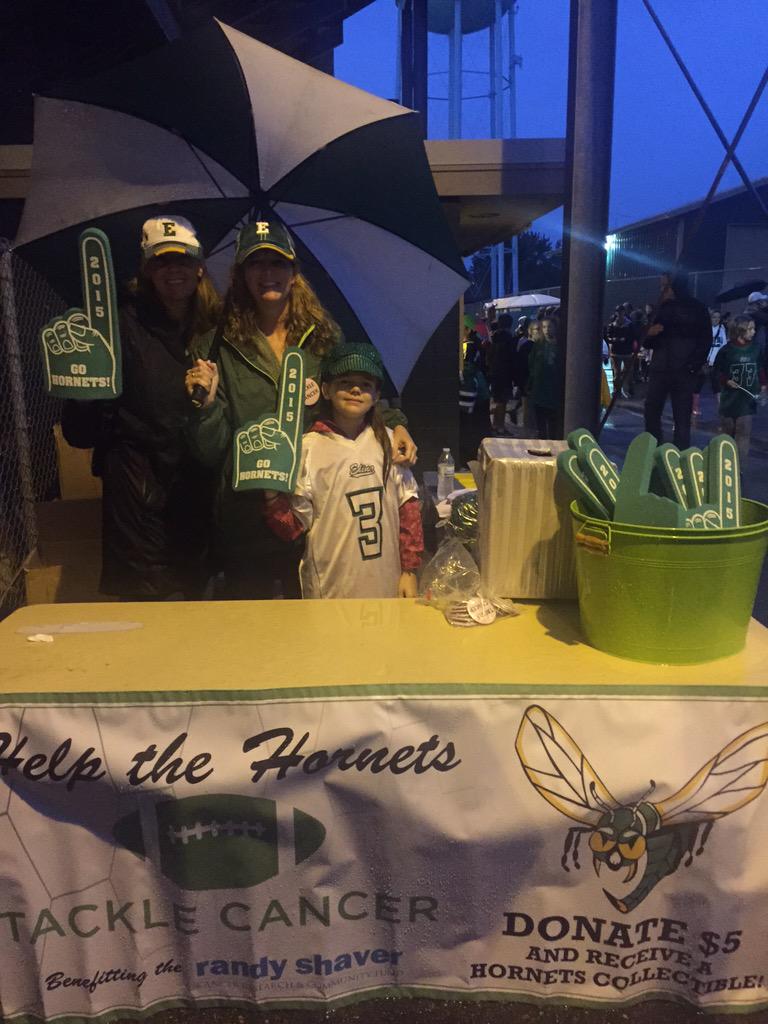 bergemama's tweet photo. Edina Hornets Help tackle cancer! #tacklecancer #kare11 #randyshaver http://t.co/yI0RYOpxQg