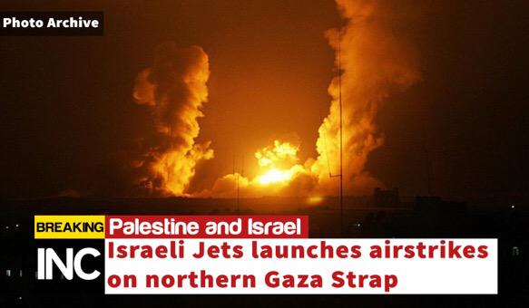 iFalasteen's tweet photo. BREAKING Israeli warplanes fire and destroyed the electricity towers in Gaza this night.. #GazaUnderAttack http://t.co/42Azdpjtf4