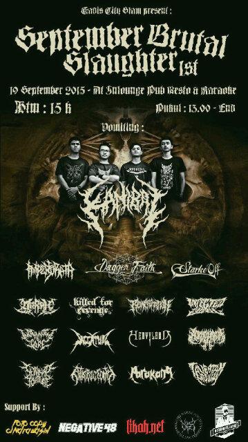 Today !jngn sampe terlewatkan "SEBTEMBER BRUTAL SLAUGHTER"at.cafe inlounge madiun HTM 15k see youuu