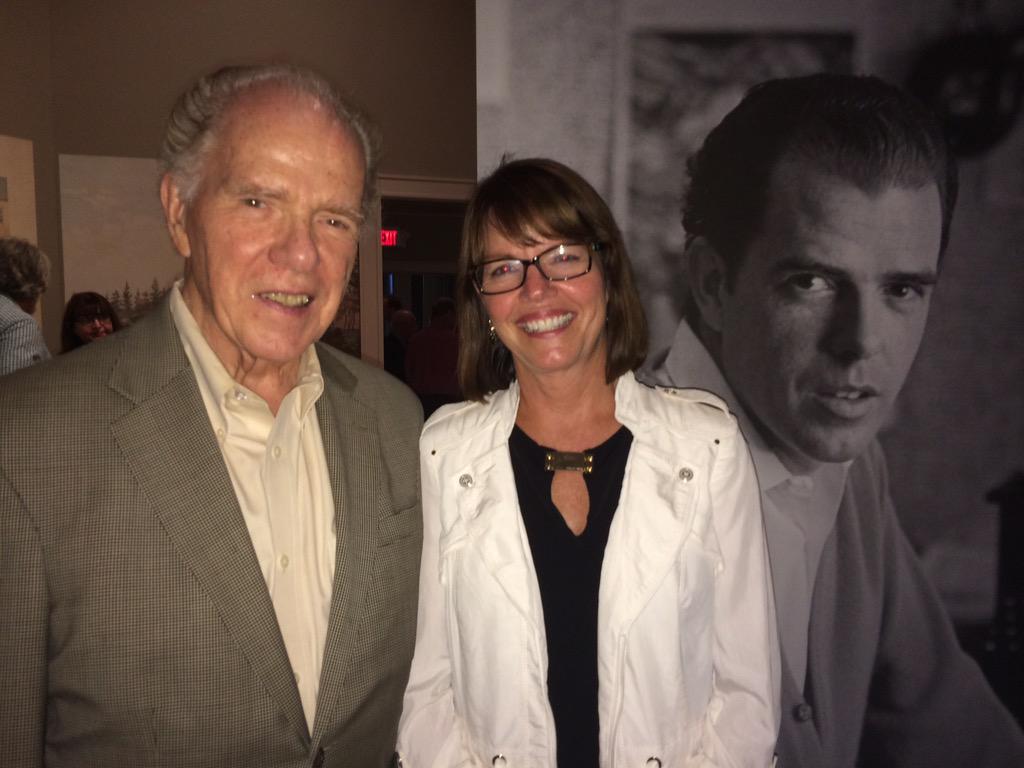 SienaHistory's tweet photo. Prof Karen Mahar &amp; author William Kennedy '49. His typewriter is one of Capital Region in 50 Objects @AlbanyInstitute http://t.co/kcs3EV1dEK