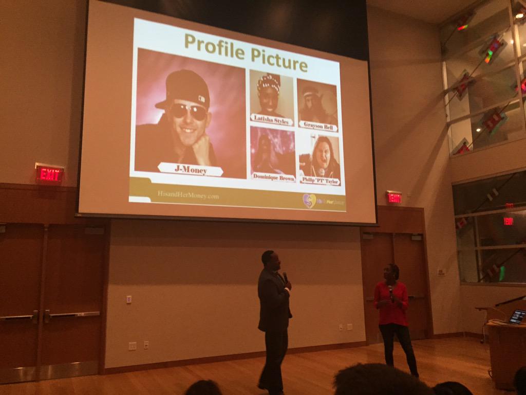 JasonVitug's tweet image. Up on the #ignitefincon stage are @phroogal #TheRoad presenters at pit stop 13 @HisandHerMoney #fincon15