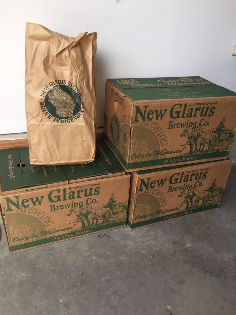 goodbrewapp's tweet image. Gotta love a surprise visit from a friend returning from Wisconsin and @newglarusbeer