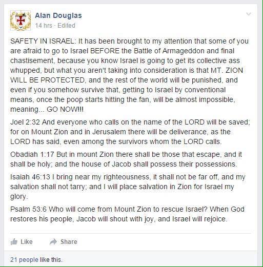 falseprophetse2's tweet photo. #raytard #falseprophetsexposed @LORD_RAYEL even your Elite bottom feeders aren't in Israel http://t.co/sqnDvCxDXl