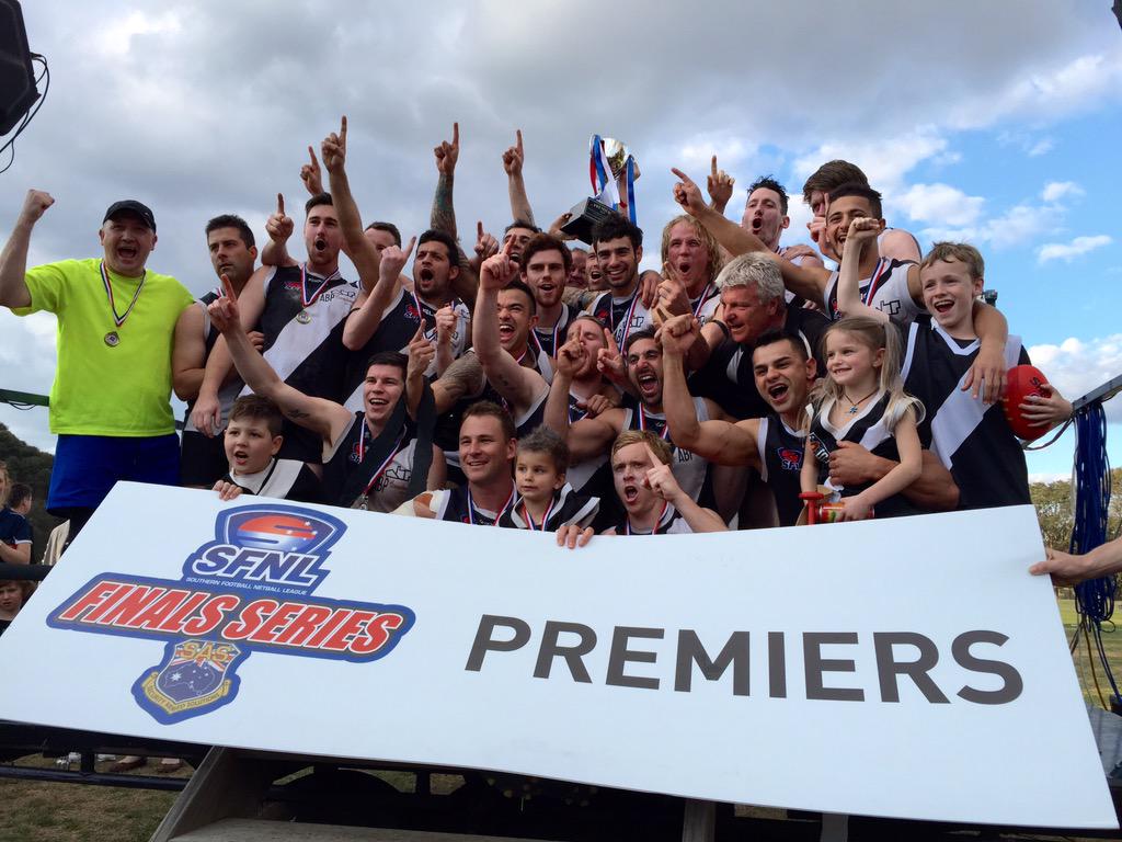 SouthernFNL's tweet photo. Congrats Oakleigh District - SFNL Div 2 Senior Premiers!

OD 106 d Beena 44

#GrandFinal #droughtbroken #ownthesouth http://t.co/D8QnuTuVRW