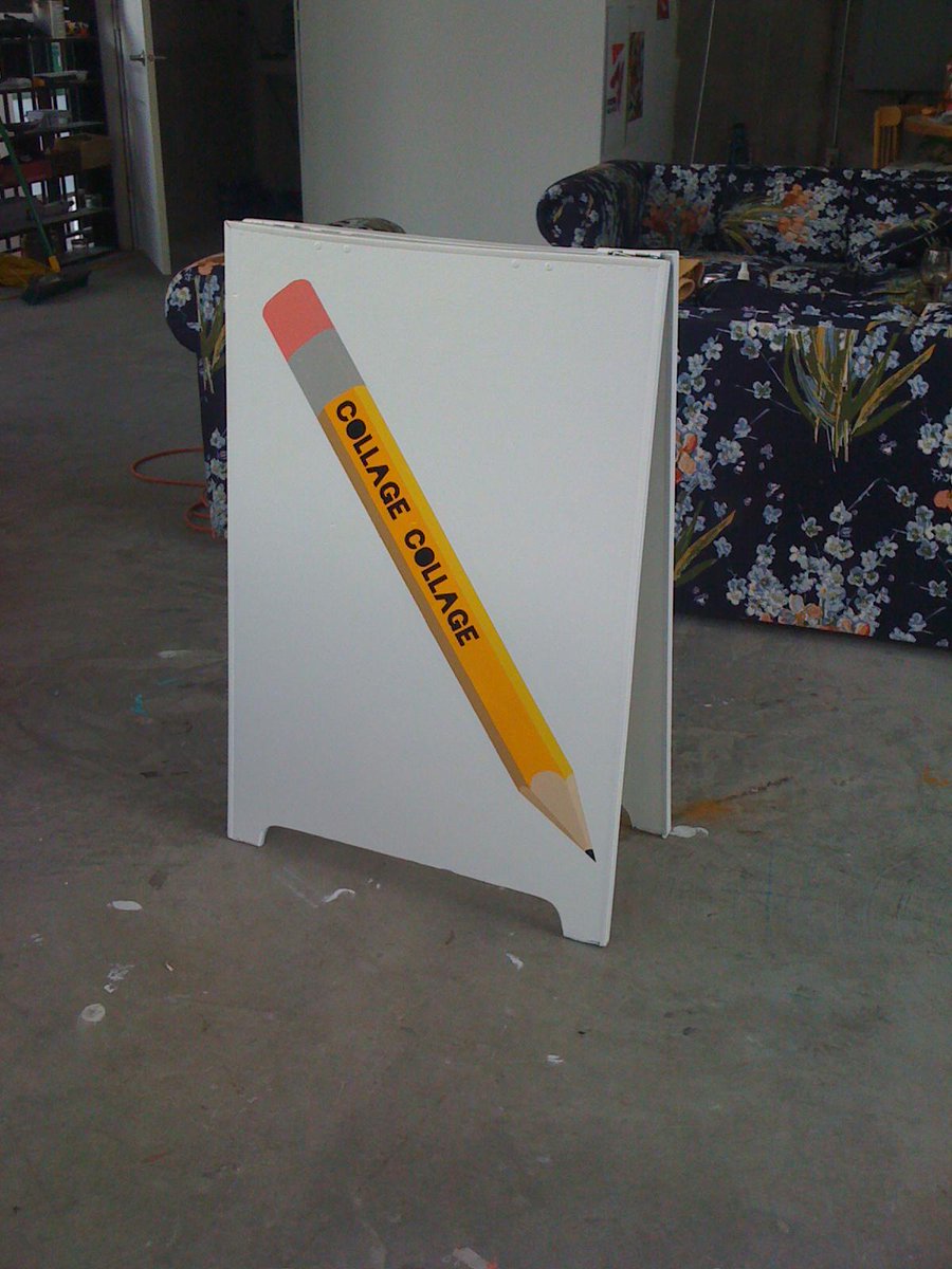 GoodSignsVan's tweet image. Nice lil A board handpainted for Collage Collage  @collagecollage