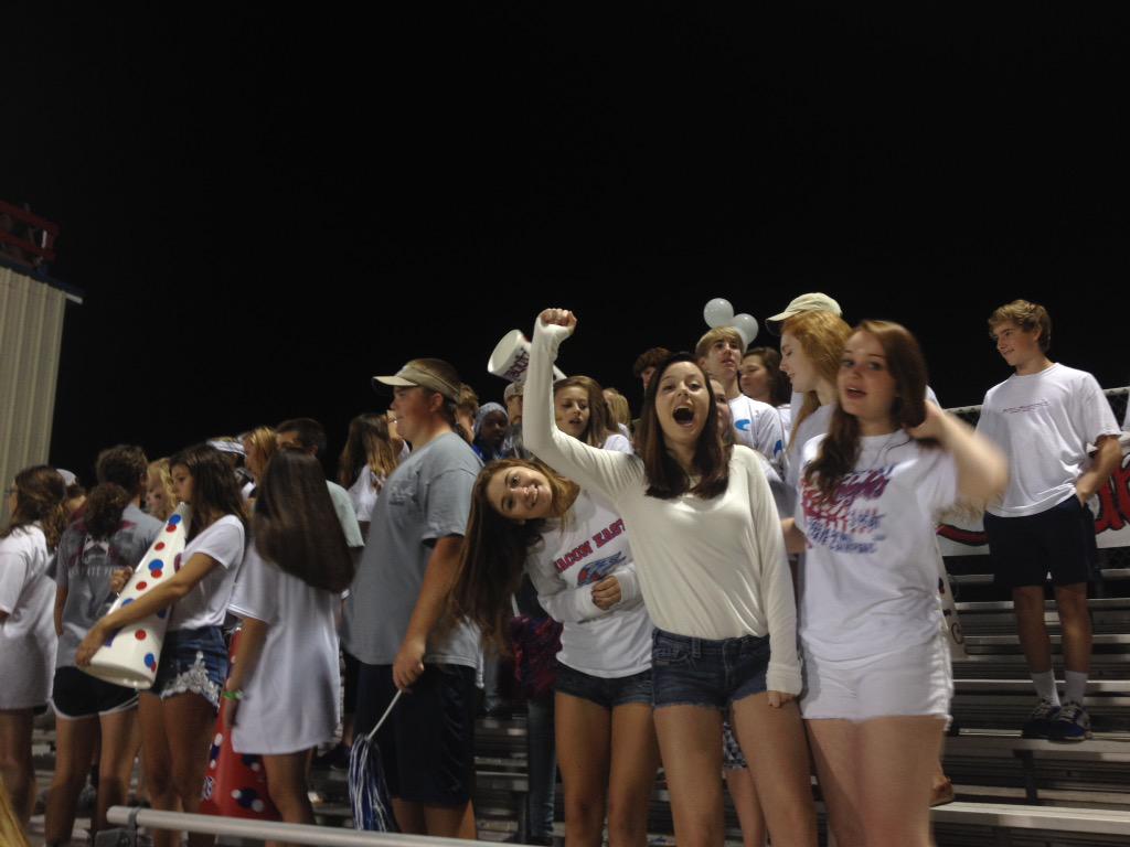 hgjohnson_'s tweet photo. @MEAKnights student section was killing it tonight! :) http://t.co/Nd9dqSxshj