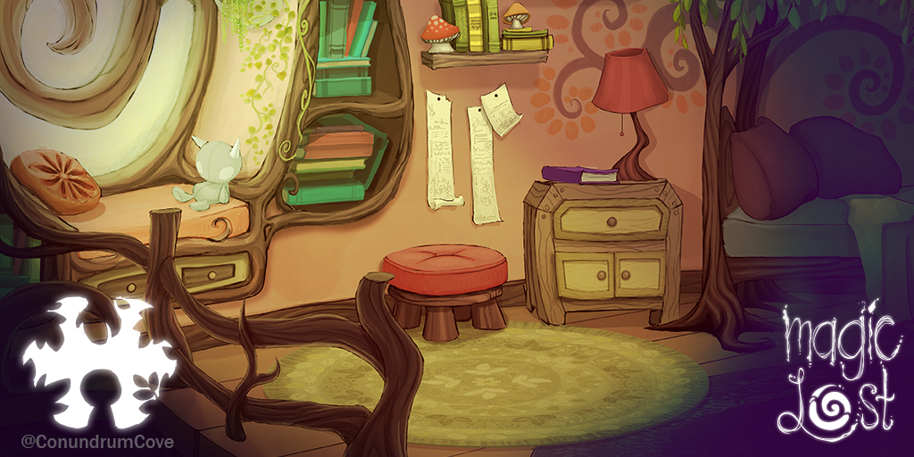 ConundrumCove's tweet photo. More background art! Excited to share this demo with everyone! #indiedev #gamedev #gameart #magiclost #videogames http://t.co/74Bf369yuS