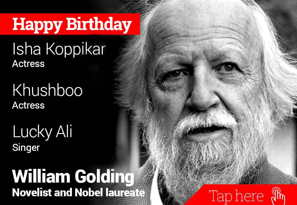 Newsflicks: Happy Birthday Isha Koppikar, Khushboo, Lucky Ali, William Golding 