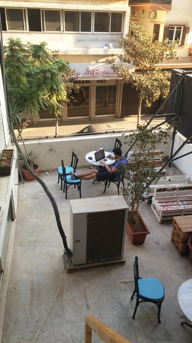 MEGAplayco's tweet photo. #MEGAgamejam day 2 begins. 3d modeling on @altcityme balcony. That's #gamedev done right. @marwan_mneimneh http://t.co/FFdvSe0YZN