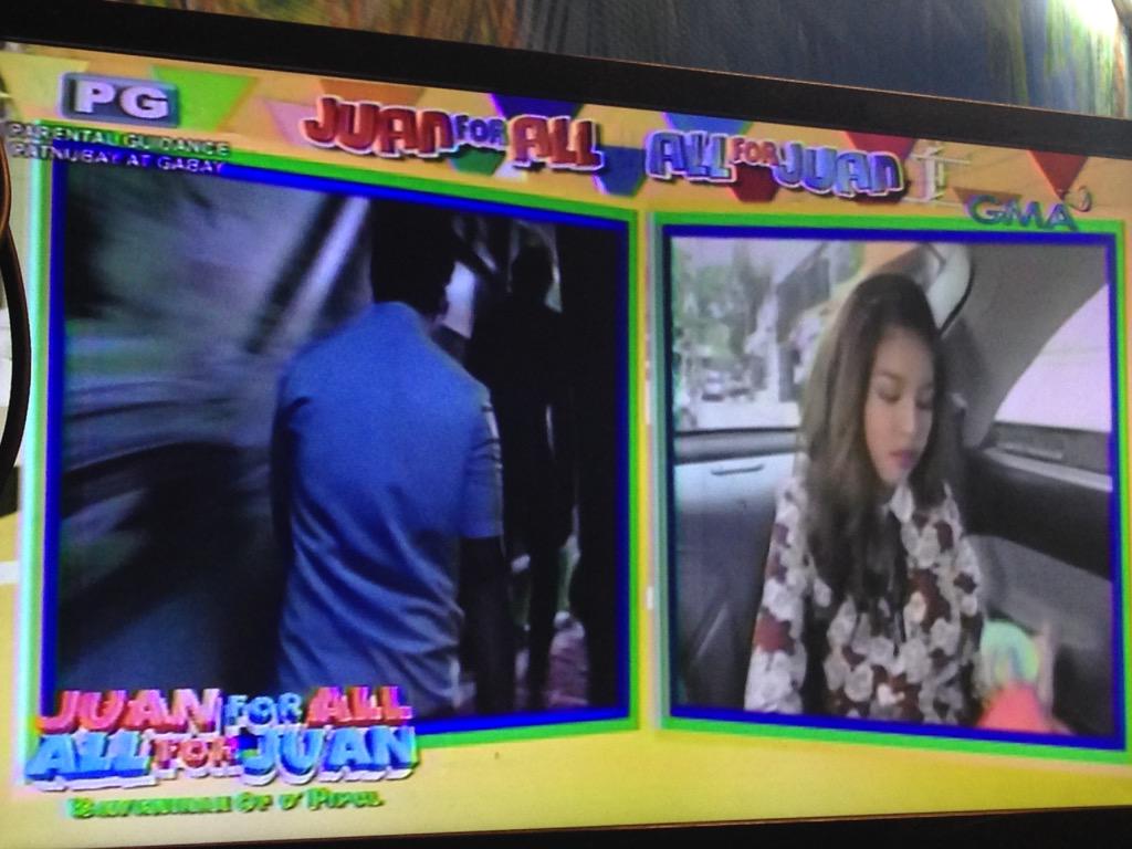 EatBulaga's tweet photo. On the way na! 😄 #ALDUBMostAwaitedDate http://t.co/GkVSiFK8EJ