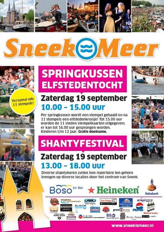 Weer vele leuke dingen te doen in Sneek. Het wordt een gezellige zaterdag 😀😀 Tot zo! #mooinou