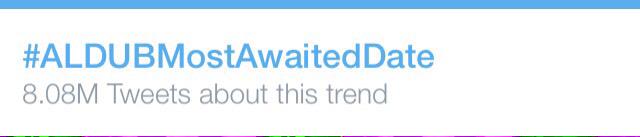EatBulaga's tweet photo. Twitter Update! #ALDUBMostAwaitedDate http://t.co/N2dP6K3a6V