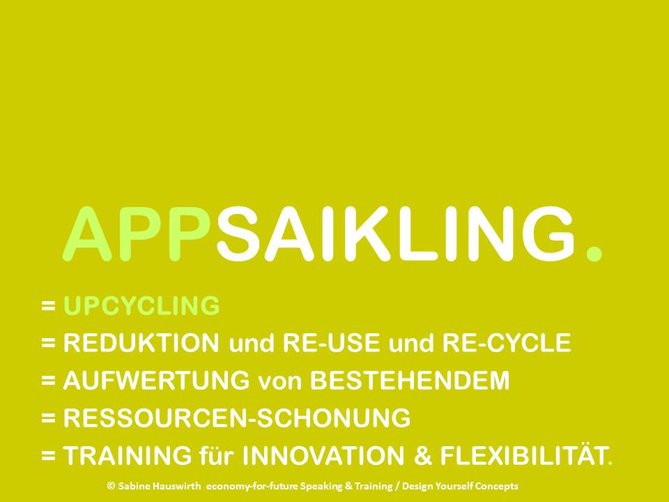 SabineHauswirth's tweet image. Innovation &amp;amp; Flexibilität &amp;amp; Intuition &amp;amp; Reduktionsintelligenz= Zukunfts-Skills #economyforfuture #upcycle #innovation