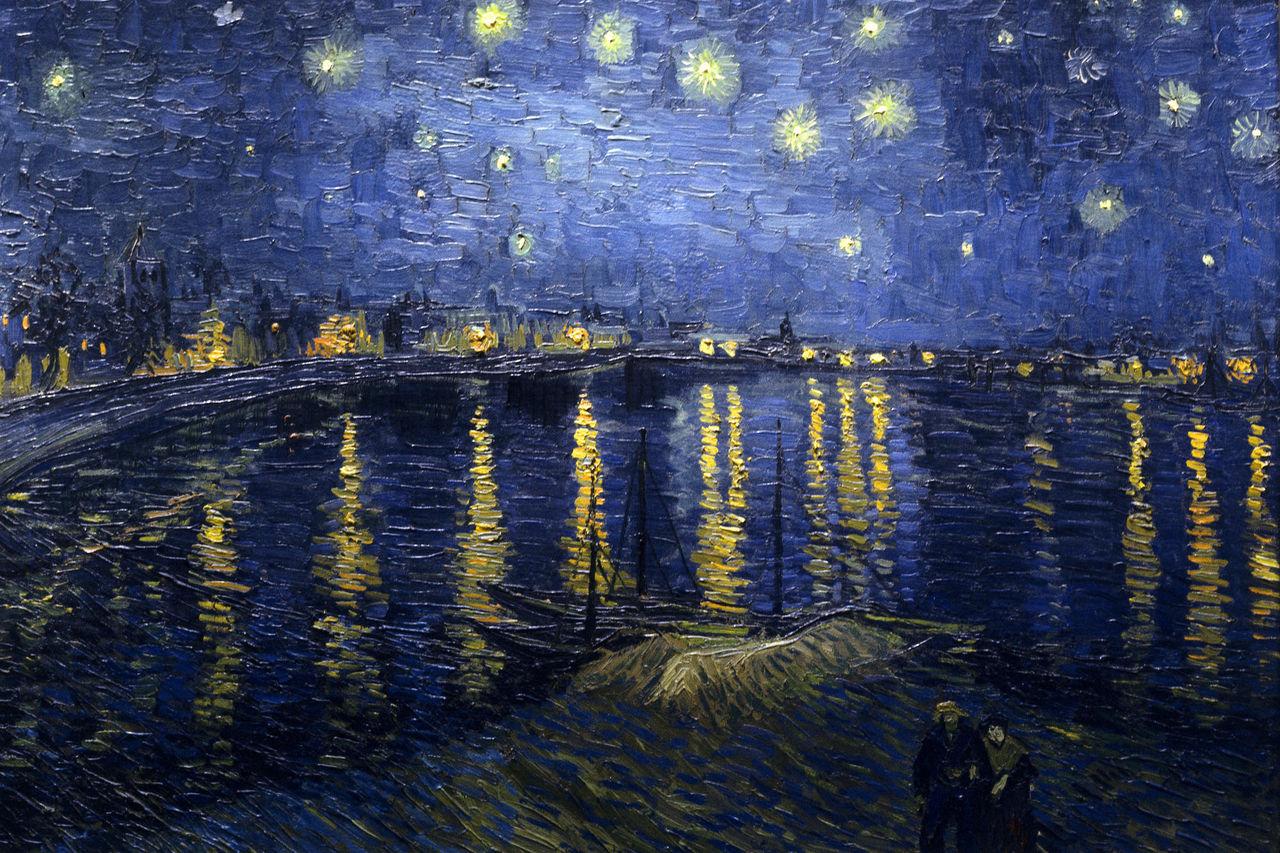 ゴッホの『星降る夜、アルル』のアートワーク 星降る夜 アルル | 燦エクセルアートカレンダー