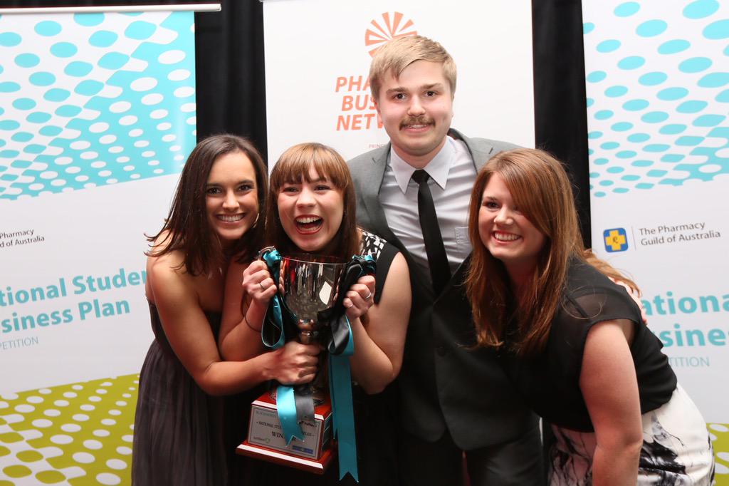 PharmacyBN's tweet photo. Vitality Pharmacy from @utas_ wins the National Studnet Business Plan Competition for 2015! #PBN2015 http://t.co/fSYNtPzlgz