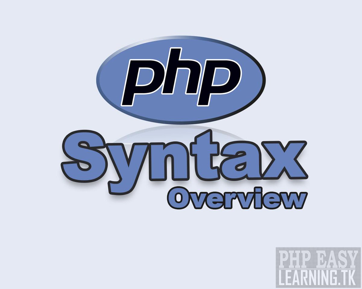phpeasylearning's tweet image. What are the Strings, PHP Strings? Learn here: phpeasylearning.tk/php/1/4/PHP-Sy…
#phpeasylearning #phpSyntax #phpscripts #web