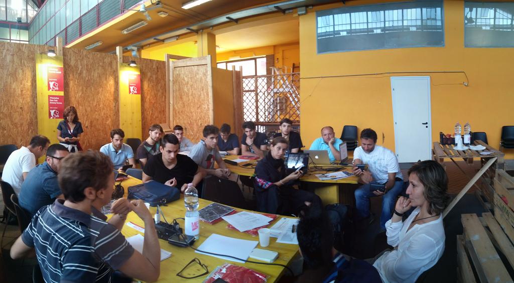 RythmLabs's tweet photo. RT egodomenico: #Hackathon Open Data MircoCavallari patriziasaggia Memexposed #DChampFE http://t.co/NzKAz9o7M0