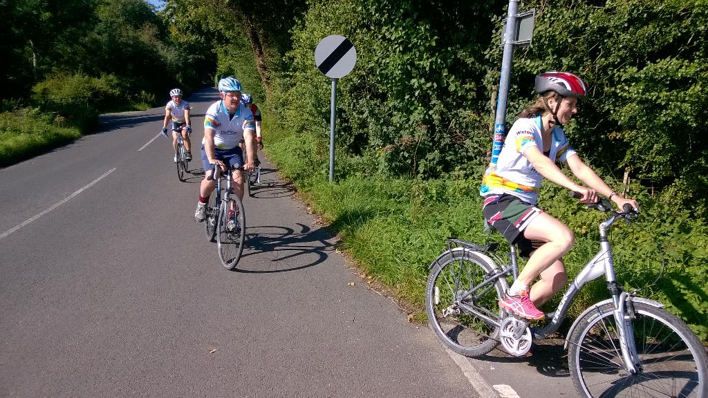HydroWateraid's tweet photo. Ymke and Clive flying along the lanes this morning. #OneHydro PC http://t.co/RXepHQDsiK