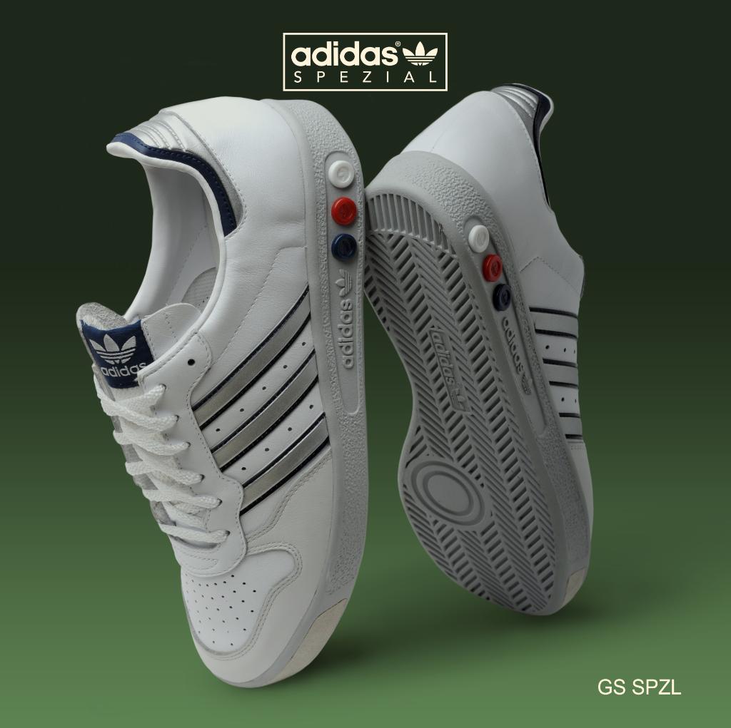 adidas on Twitter: "A tennis classic, the GS SPZL returns in an uncompromising one to one Available worldwide today. http://t.co/NOdGF5WCoo" /