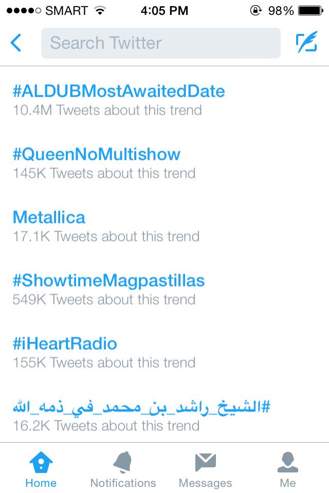 R2RVNCNT's tweet photo. WTF! Congratulations @mainedcm and @aldenrichards02 💚You really deserved these million tweets! #ALDUBMostAwaitedDate http://t.co/kpptDVbL7J