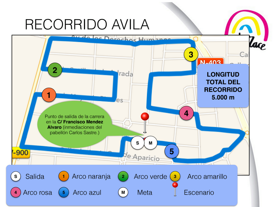 color_race's tweet photo. #Avila! Aquí tenéis el recorrido de mañana para la #ColorRace http://t.co/af4ybbdJSj