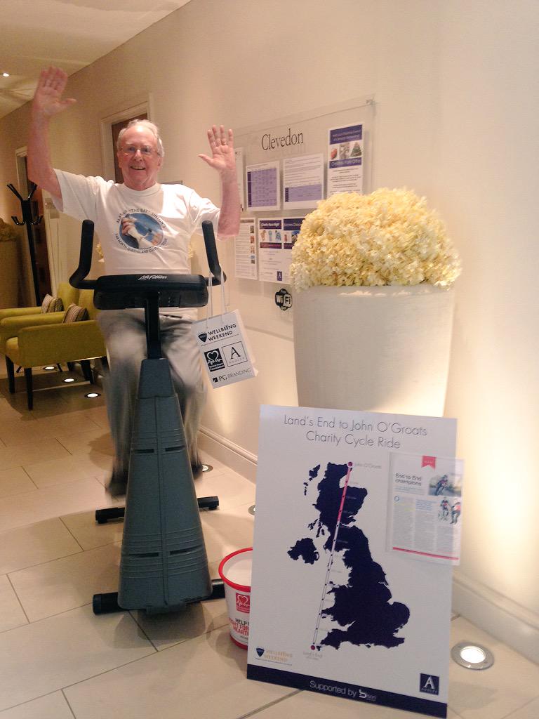 So it begins again...day 2 in the Big Clevedon House...we're at 198.45miles with Mr Sinton kickstarting this morning!