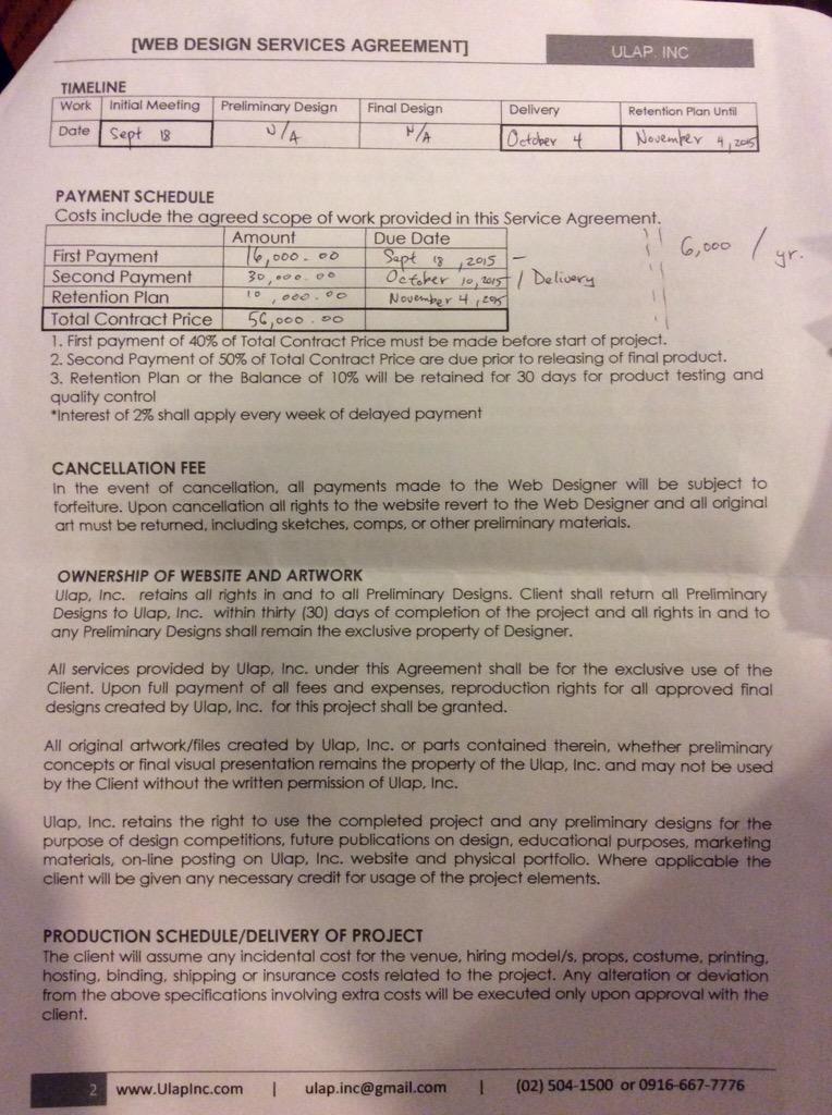 websitemanila's tweet photo. My first $1480 contract for a networking software. http://t.co/0akqPChFAx