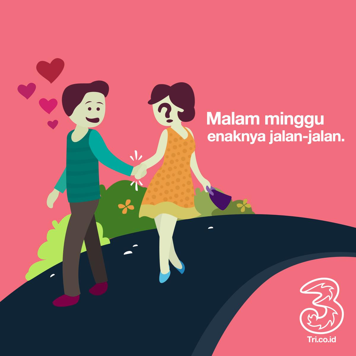 3 Indonesia On Twitter Mending Mana Malam Minggu Jalan Sama Pacar