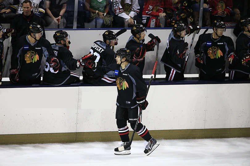 PanarinArtemi72's tweet photo. Artemi's first game for Blackhawks #Panarin72 #ChicagoBlackhawks http://t.co/eANy8VGaGA