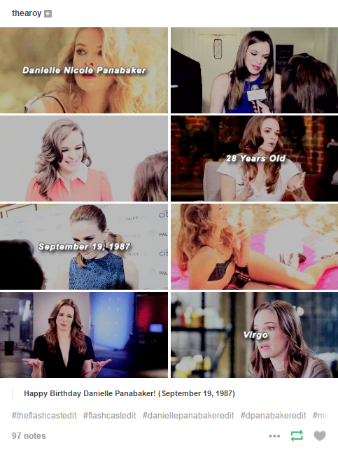 Happy birthday Danielle Panabaker!  