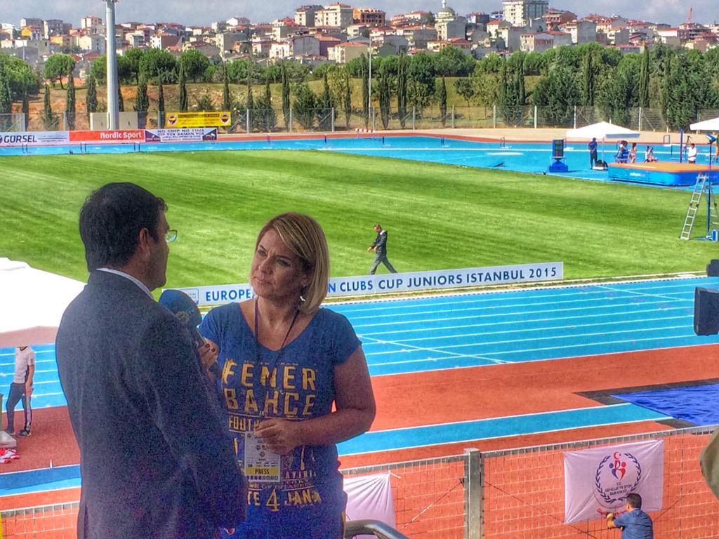 TRAtletizm's tweet photo. Başkanımız @Fatih_Cintimar şampiyona hakkındaki görüşlerini TRT Spor ve FB TV ile paylaştı. http://t.co/28qp6he6VR