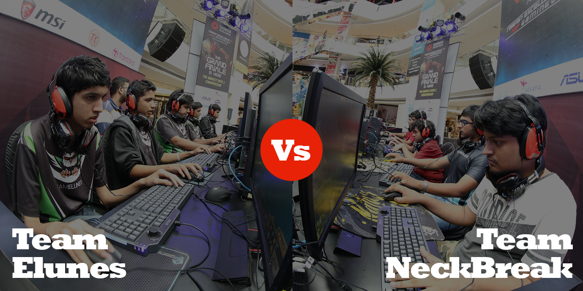 TEGamingCup_IN's tweet photo. We have @TeamElunes &amp; @neckbreak7 fighting it out to be the #LastTeamStanding in the #TEGamingCup 2015 Grand Finale! http://t.co/m00PpU6Bsk
