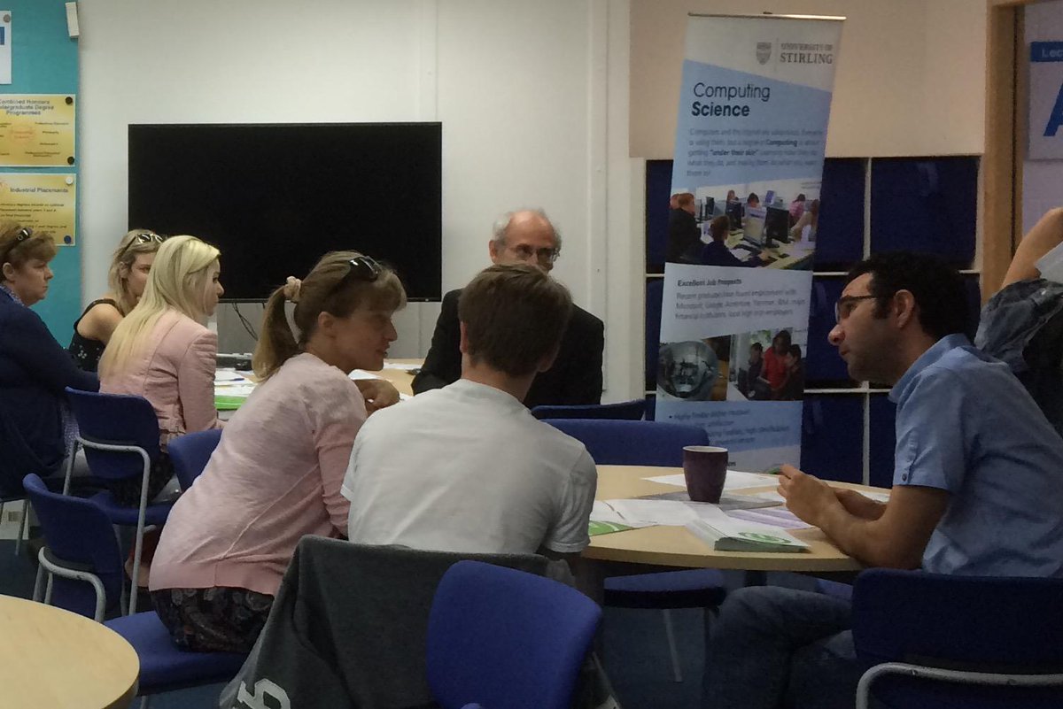 recruitCSMstir's tweet photo. Our Showroom in A1 is open for business, Computing Talk is underway and Maths Talk is in B4 at 1pm @StirUni http://t.co/ygdwM9P45F