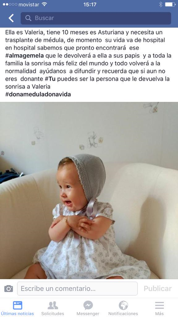Servilarcas's tweet photo. #Hoy  #ayudar #UnaMedulaParaValeria #donamedula Un pinchazo = Una VIDA.  http://t.co/y5qYQyTMOJ  http://t.co/GUYNMi9NXG @bottleandcan