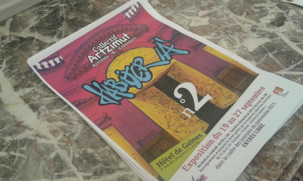 vbaralle's tweet photo. #Arras #JEP2015 : Expo du Collectif #Artzimut à l'Hôtel de Guines http://t.co/khDtBl20pj