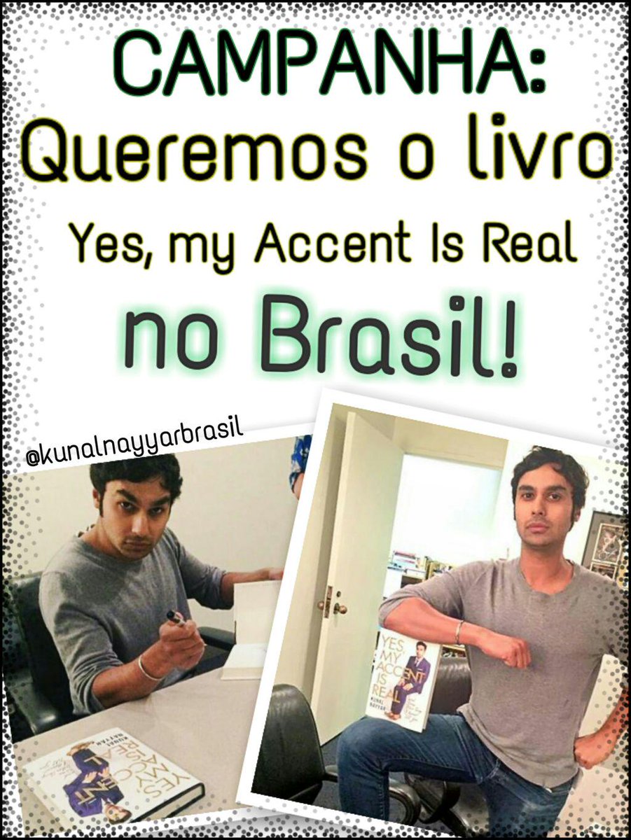 KunalBrasil's tweet photo. Campanha: Queremos Yes, my Accent is Real no Brasil! #QueremosYesMyAccentIsRealNoBrasil Vamos pedir a todas editoras. http://t.co/TxF121STBe